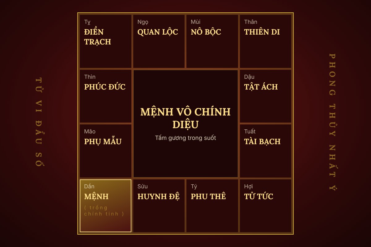 Mệnh vô chính diệu: người khôn ngoan và cách cứu giải trên lá số